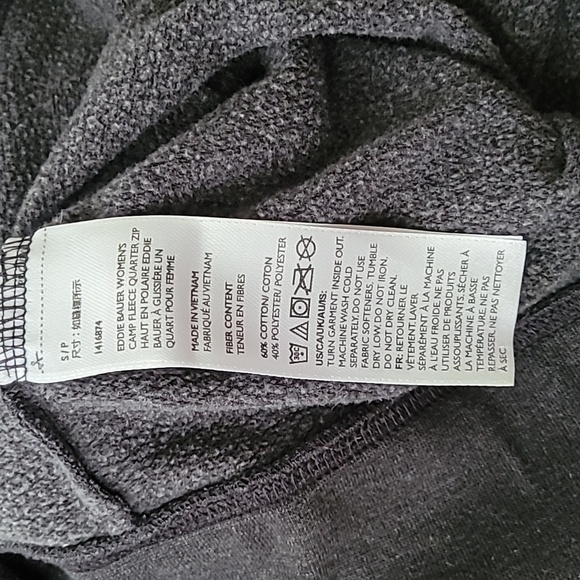 Gently used Eddie Bauer gray sweatshirt size S - Picture 6 of 6